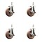 Service Caster 5 Inch 316SS High Temp Glass Filled Nylon 1/2 Inch Threaded Stem Caster Set Brake SS316TS20S514-GFNSHT-TLB-121315-4 - alternate 1